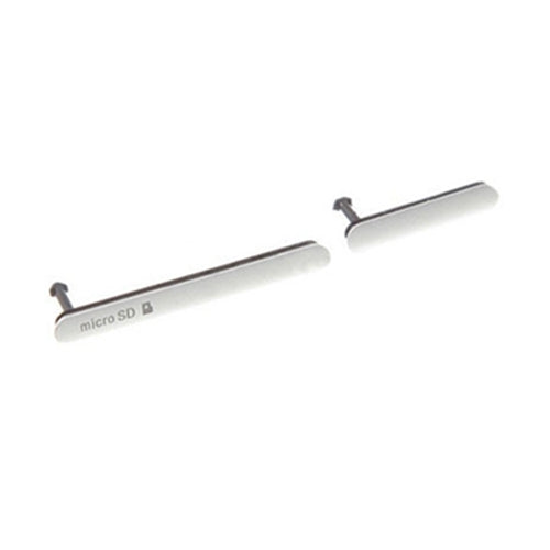 Couvercle de port de chargement de données Micro SD/USB + capuchon de carte SIM, ensemble de blocs anti-poussière pour Sony Xperia Z3