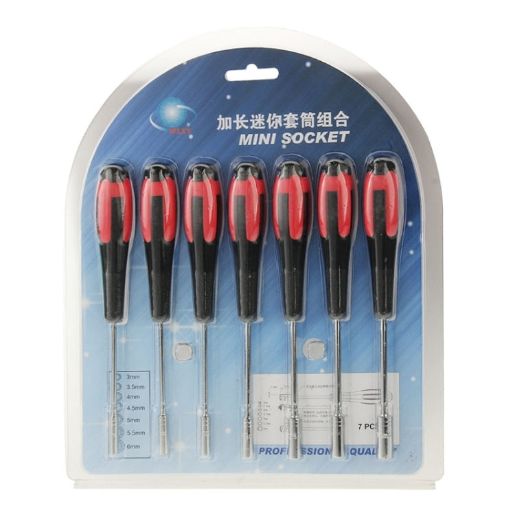 WLXY-2209 Kit d'outils de tournevis à tête creuse de précision 7 en 1 pour outils de télécommunication