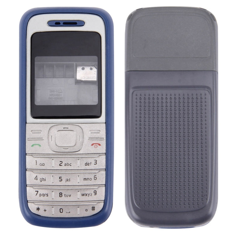 Couvercle complet du boîtier (couvercle avant + cadre central + couvercle arrière de la batterie) pour Nokia 1200/1208/1209