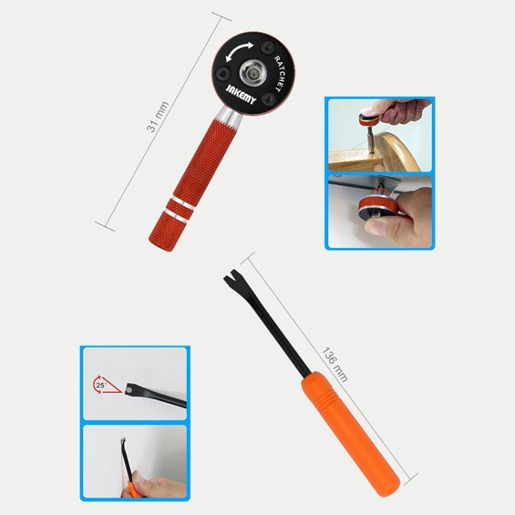 JAKEMY JM-8146 Kit d'outils d'entretien ménager multifonctionnel 47 en 1