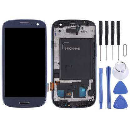 Écran LCD d'origine et numériseur complet avec cadre pour Samsung Galaxy SIII / i9300, For Galaxy SIII / i9300
