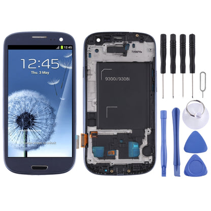 Écran LCD d'origine et numériseur complet avec cadre pour Samsung Galaxy SIII / i9300, For Galaxy SIII / i9300