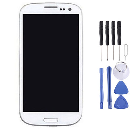 Écran LCD d'origine et numériseur complet avec cadre pour Samsung Galaxy SIII / i9300, For Galaxy SIII / i9300