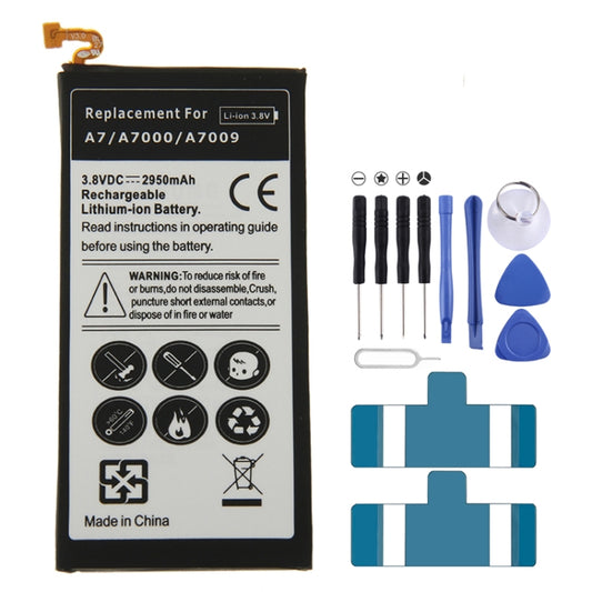 Batterie Li-ion rechargeable haute capacité 2950 mAh pour Galaxy A7/A700/A700S