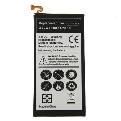 Batterie Li-ion rechargeable haute capacité 2950 mAh pour Galaxy A7/A700/A700S