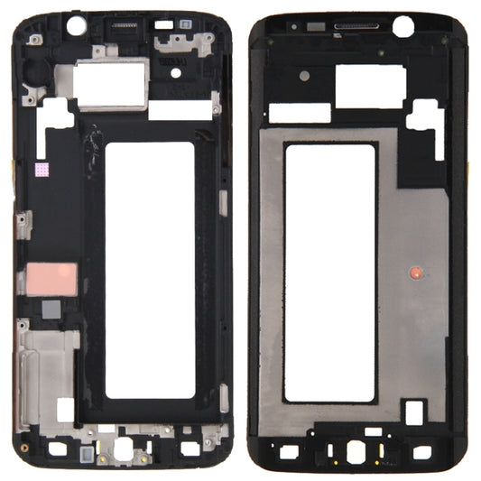 Pour Galaxy S6 Edge / G925, boîtier avant, cadre LCD, plaque de lunette