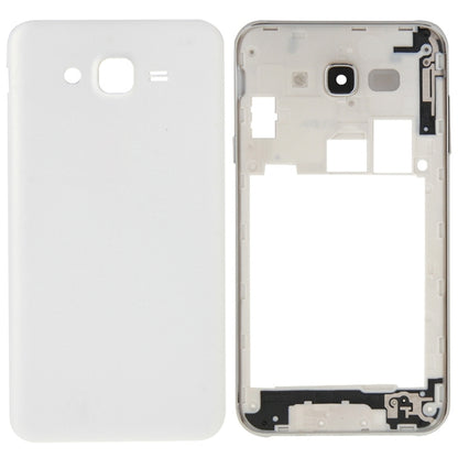 Pour Galaxy J7, couvercle complet du boîtier (lunette du cadre central + couvercle arrière de la batterie)