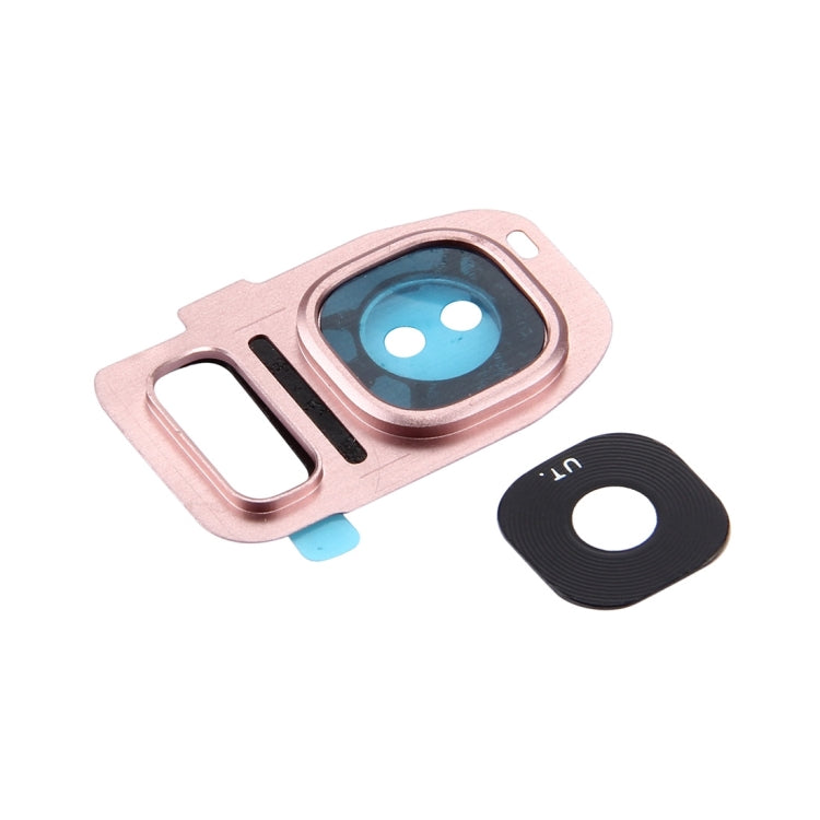 Pour Galaxy S7 / G930 10 pièces couvercle d'objectif de caméra arrière + support de lampe de poche