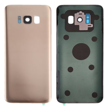 Pour Galaxy S8 / G950 Couvercle arrière de la batterie avec couvercle d'objectif d'appareil photo et adhésif
