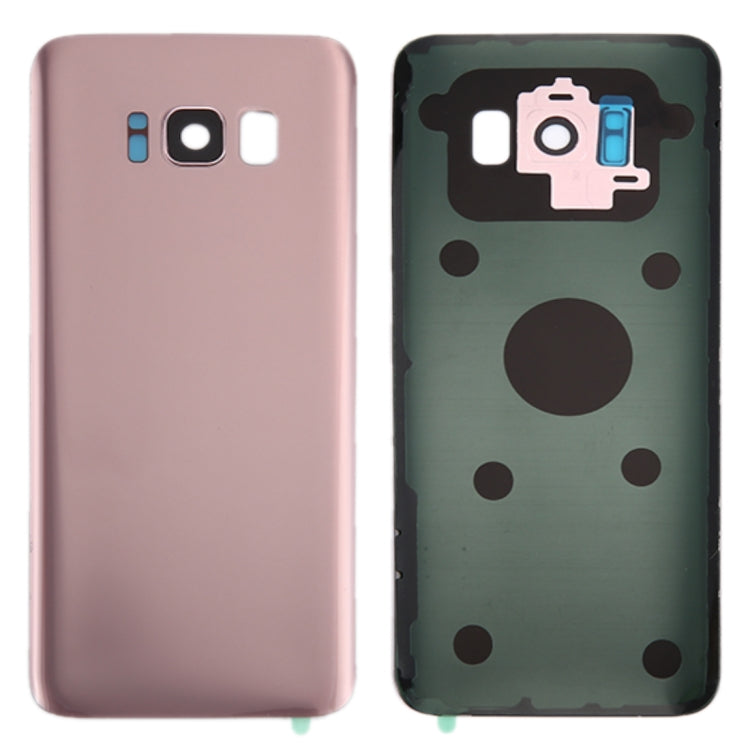 Pour Galaxy S8 / G950 Couvercle arrière de la batterie avec couvercle d'objectif d'appareil photo et adhésif