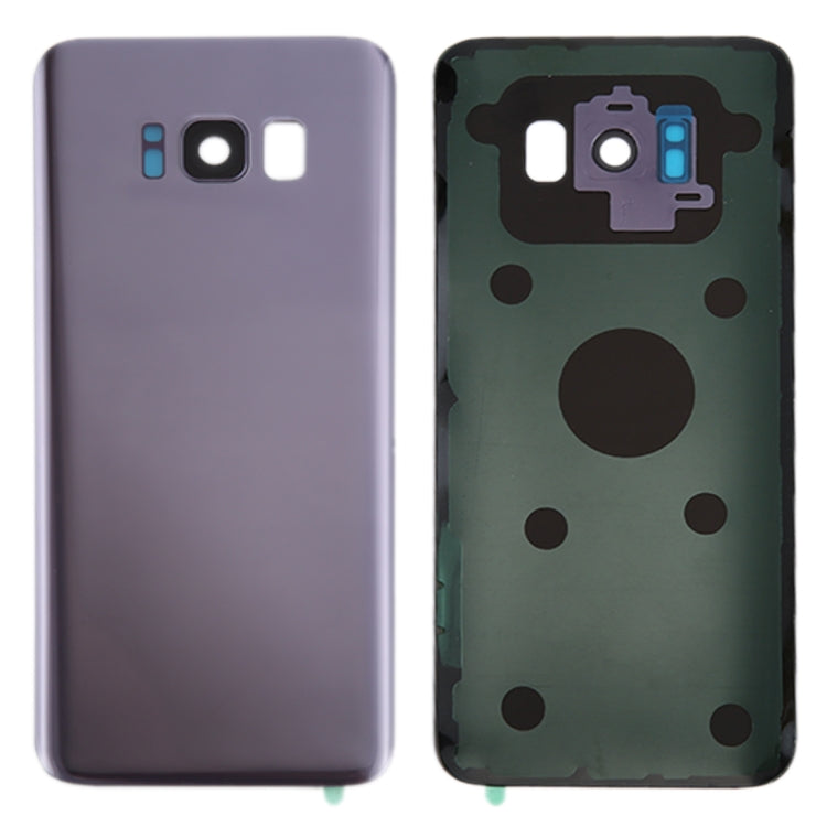 Pour Galaxy S8 + / G955 Couvercle arrière de la batterie avec couvercle d'objectif d'appareil photo et adhésif