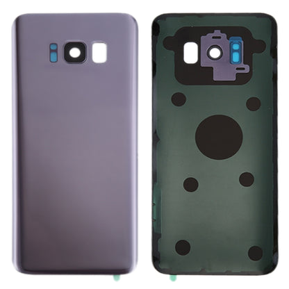 Pour Galaxy S8 + / G955 Couvercle arrière de la batterie avec couvercle d'objectif d'appareil photo et adhésif