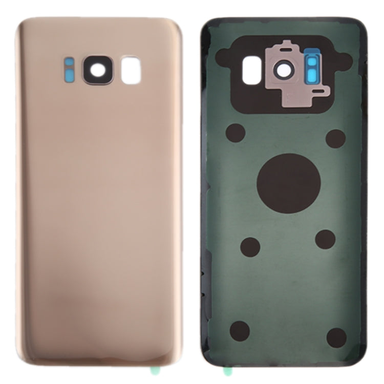 Pour Galaxy S8 + / G955 Couvercle arrière de la batterie avec couvercle d'objectif d'appareil photo et adhésif