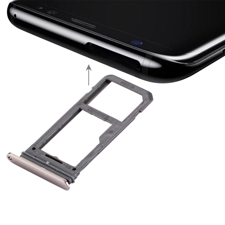 Pour Galaxy S8 Plateau de carte SIM + Plateau Micro SD