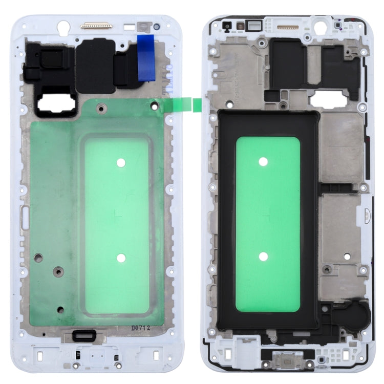 Pour Galaxy C8, boîtier avant, cadre LCD, plaque de lunette