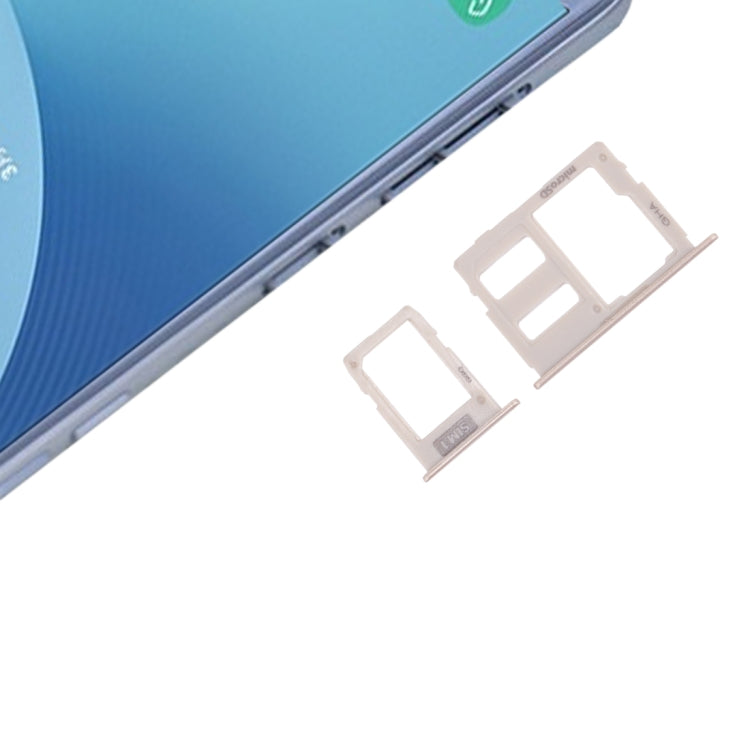 Plateau pour carte SIM + plateau pour carte Micro SD pour Galaxy J3 (2017) SIM unique / J330 & J5 (2017) SIM unique / J530 & J7 (2017) SIM unique / J730