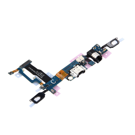 Pour Port de chargement Galaxy C5 Pro/C5010 + bouton d'accueil + câble flexible de prise pour écouteurs