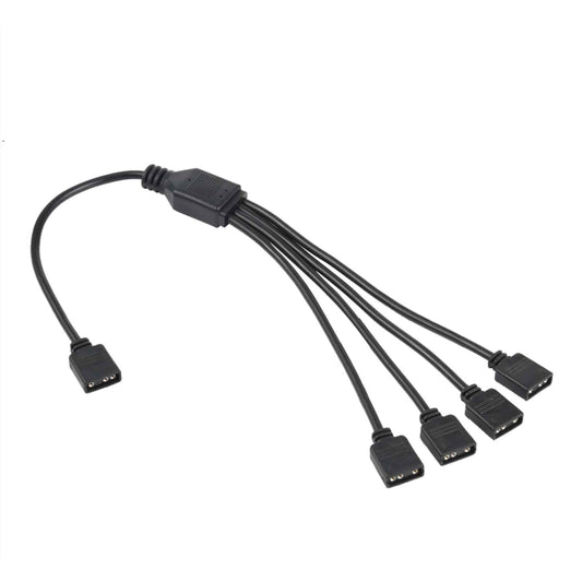 Câble d'extension de refroidissement pour carte mère AURA RGB, 3 broches 5V 1 à 4, pour Asus