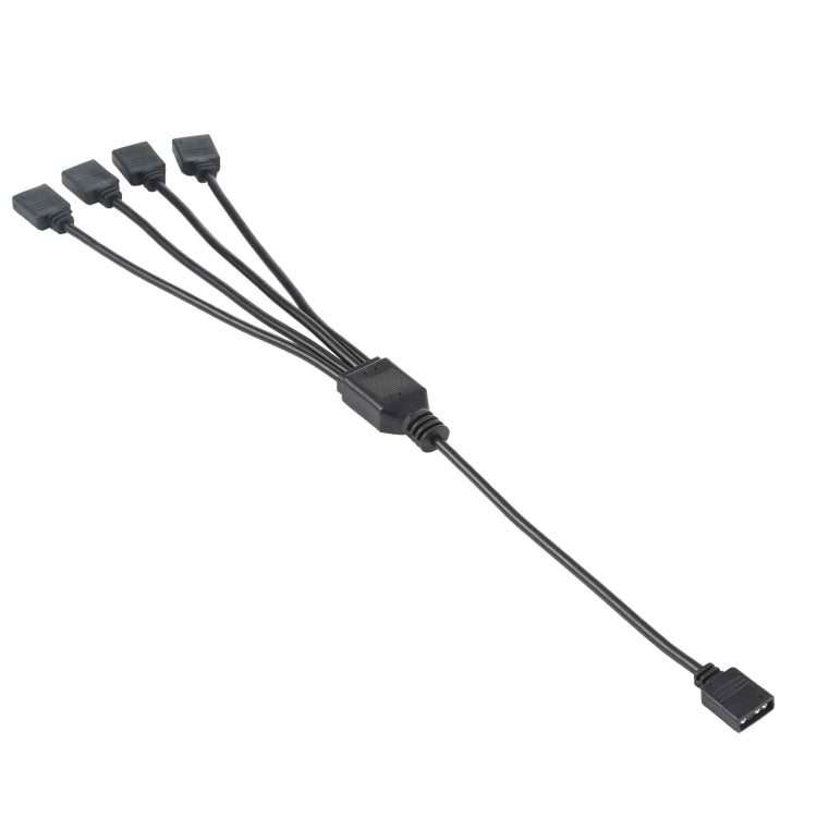 Câble d'extension de refroidissement pour carte mère AURA RGB, 3 broches 5V 1 à 4, pour Asus