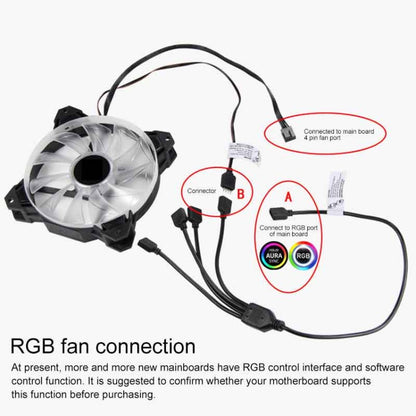 Câble d'extension de refroidissement pour carte mère AURA RGB, 3 broches 5V 1 à 4, pour Asus