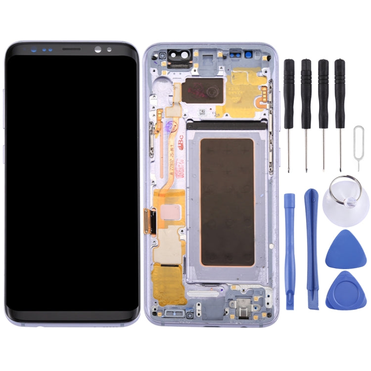 Écran LCD d'origine + dalle tactile d'origine avec cadre pour Galaxy S8 / G950 / G950F / G950FD / G950U / G950A / G950P / G950T / G950V / G950R4 / G950W / G9500
