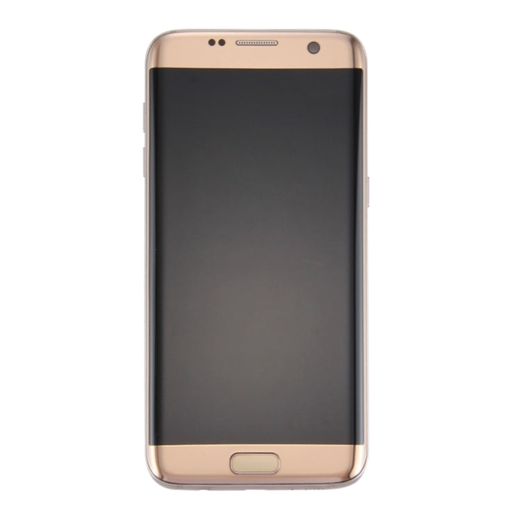 Écran LCD d'origine et numériseur complet avec cadre et carte de port de charge, bouton de volume et bouton d'alimentation pour Galaxy S7 Edge / G935F