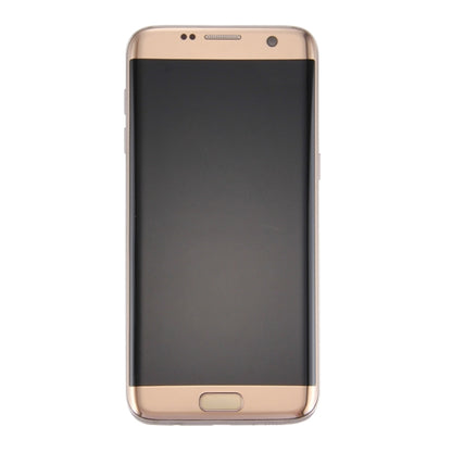 Écran LCD d'origine et numériseur complet avec cadre et carte de port de charge, bouton de volume et bouton d'alimentation pour Galaxy S7 Edge / G935F