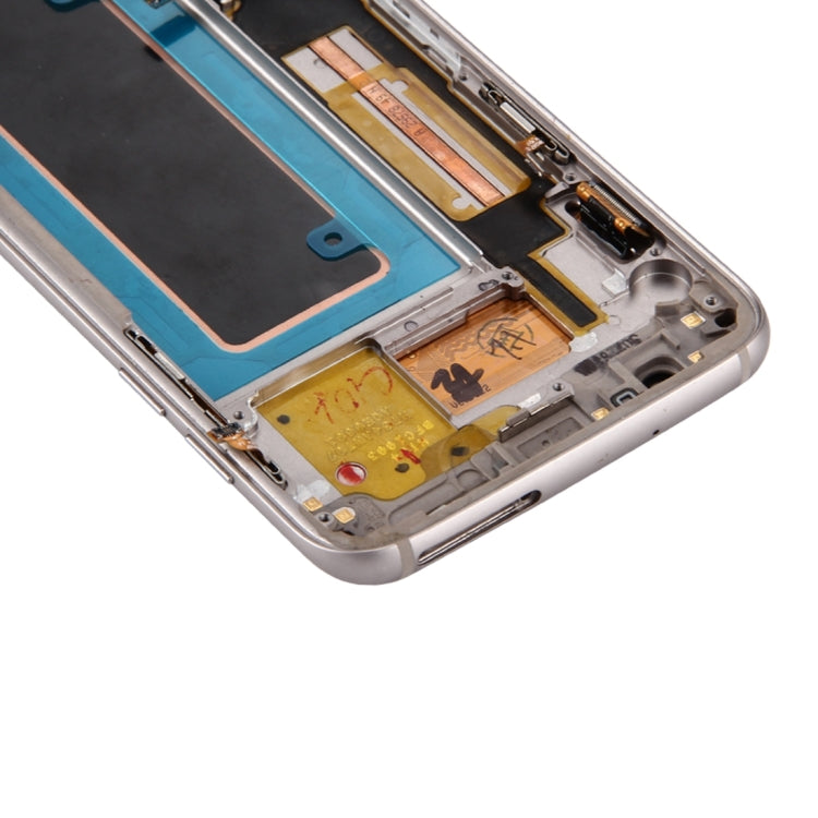 Écran LCD d'origine et numériseur complet avec cadre et carte de port de charge, bouton de volume et bouton d'alimentation pour Galaxy S7 Edge / G935F