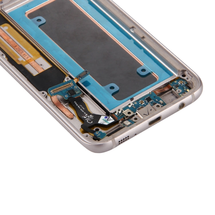 Pour Galaxy S7 Edge / G935A Écran LCD d'origine et numériseur Assemblage complet avec cadre et carte de port de charge et bouton de volume et bouton d'alimentation