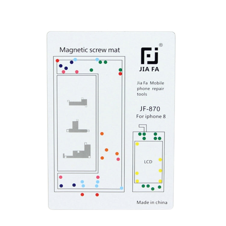 Tapis de vis magnétique JIAFA pour iPhone 8