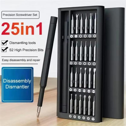 Kits de tournevis 25 en 1, ensemble d'outils de réparation d'embouts de précision pour téléphones, tablettes, montres