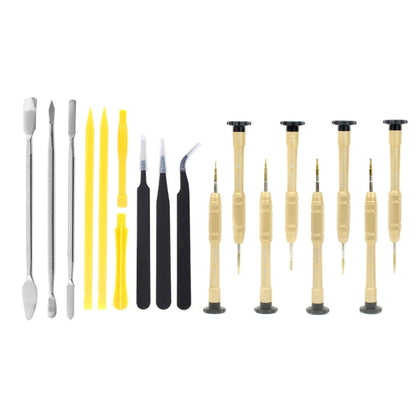 JIAFA JF-8173 Ensemble d'outils de réparation multifonctionnels 18 en 1 avec sac pour téléphones mobiles de variété