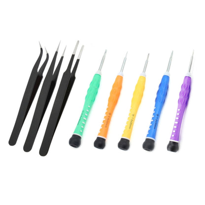 JIAFA JF-8170 Ensemble d'outils de réparation multifonctionnels 17 en 1 avec sac pour iPhone, Macbook, Applewatch
