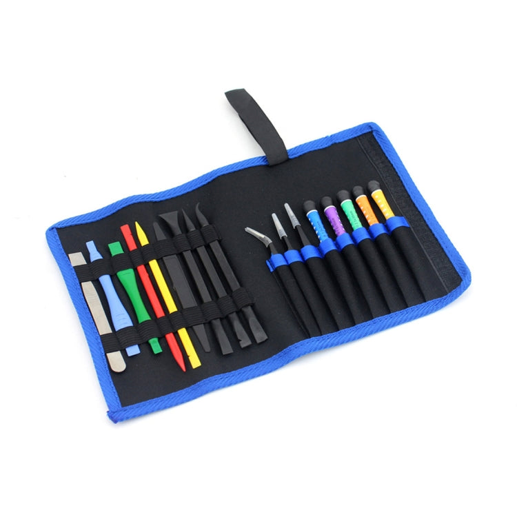 JIAFA JF-8170 Ensemble d'outils de réparation multifonctionnels 17 en 1 avec sac pour iPhone, Macbook, Applewatch