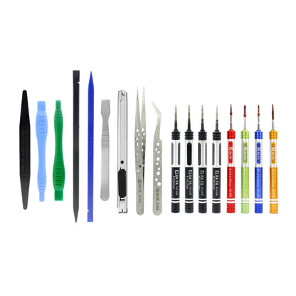 JIAFA JF-8174 Ensemble d'outils de réparation multifonctionnels 17 en 1 avec sac pour téléphones mobiles de variété