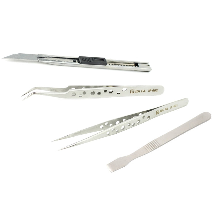 JIAFA JF-8174 Ensemble d'outils de réparation multifonctionnels 17 en 1 avec sac pour téléphones mobiles de variété