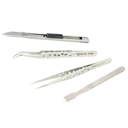 JIAFA JF-8174 Ensemble d'outils de réparation multifonctionnels 17 en 1 avec sac pour téléphones mobiles de variété