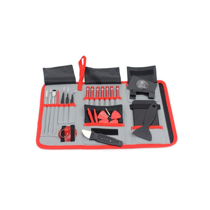 JIAFA JF-8175 Kit d'outils de réparation électronique 28 en 1 avec sac portable pour réparer un téléphone portable, un iPhone, un MacBook et plus encore