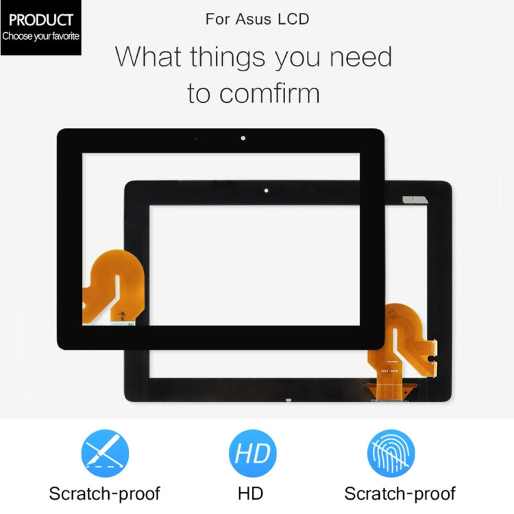 Numériseur d'écran tactile pour ASUS Pad MeMO FHD 10 / ME301 / ME302 / ME302C / ME302KL / K005 / 5449N / K00A