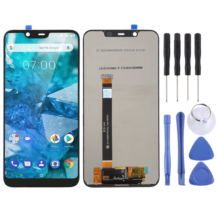 Ensemble complet d'écran LCD et de numériseur pour Nokia X7 / 8.1 / 7.1 Plus TA-1131