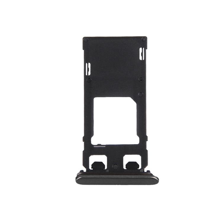 Plateau de carte SIM + plateau de carte Micro SD + bouchon anti-poussière de port de fente de carte pour Sony Xperia X (version SIM unique)