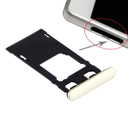 Plateau pour carte SIM + plateau pour carte Micro SD/SIM + bouchon anti-poussière pour port de fente pour carte pour Sony Xperia X (version double SIM)