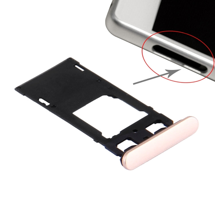 Plateau pour carte SIM + plateau pour carte Micro SD/SIM + bouchon anti-poussière pour port de fente pour carte pour Sony Xperia X (version double SIM)