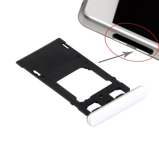 Plateau pour carte SIM + plateau pour carte Micro SD/SIM + bouchon anti-poussière pour port de fente pour carte pour Sony Xperia X (version double SIM)