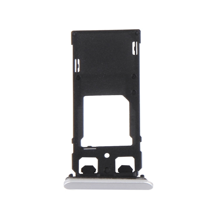 Plateau pour carte SIM + plateau pour carte Micro SD/SIM + bouchon anti-poussière pour port de fente pour carte pour Sony Xperia X (version double SIM)