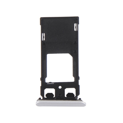 Plateau pour carte SIM + plateau pour carte Micro SD/SIM + bouchon anti-poussière pour port de fente pour carte pour Sony Xperia X (version double SIM)