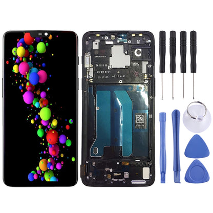 Pour OnePlus 6 numériseur assemblage complet avec cadre écran LCD OEM