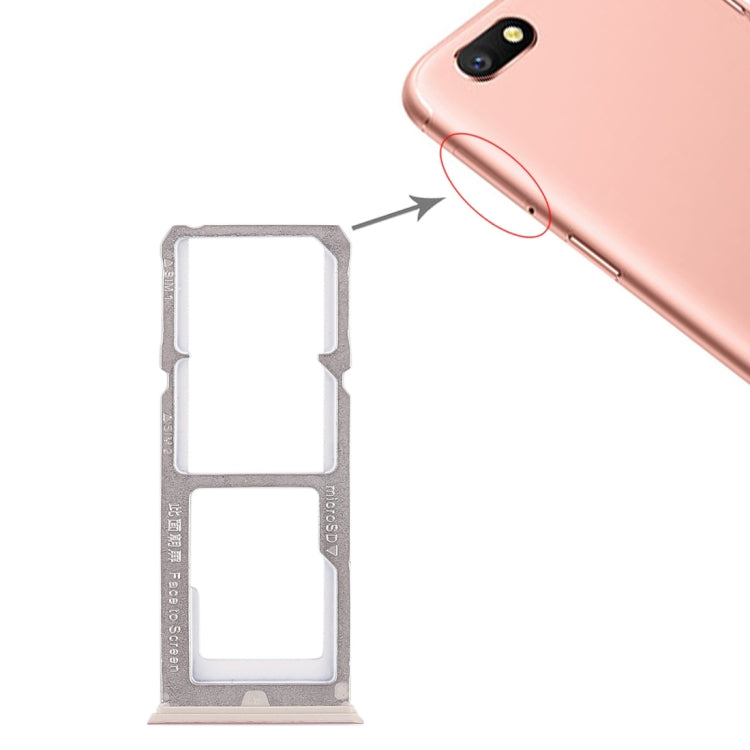 Pour OPPO A77 2 x plateau pour carte SIM + plateau pour carte Micro SD