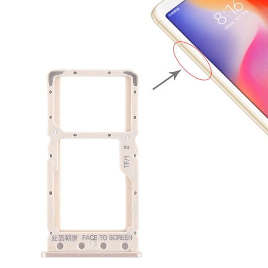 Tiroir Carte SIM + Tiroir Carte SIM / Tiroir Carte Micro SD pour Xiaomi Redmi 6 / Redmi 6A