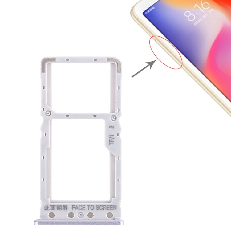 Tiroir Carte SIM + Tiroir Carte SIM / Tiroir Carte Micro SD pour Xiaomi Redmi 6 / Redmi 6A
